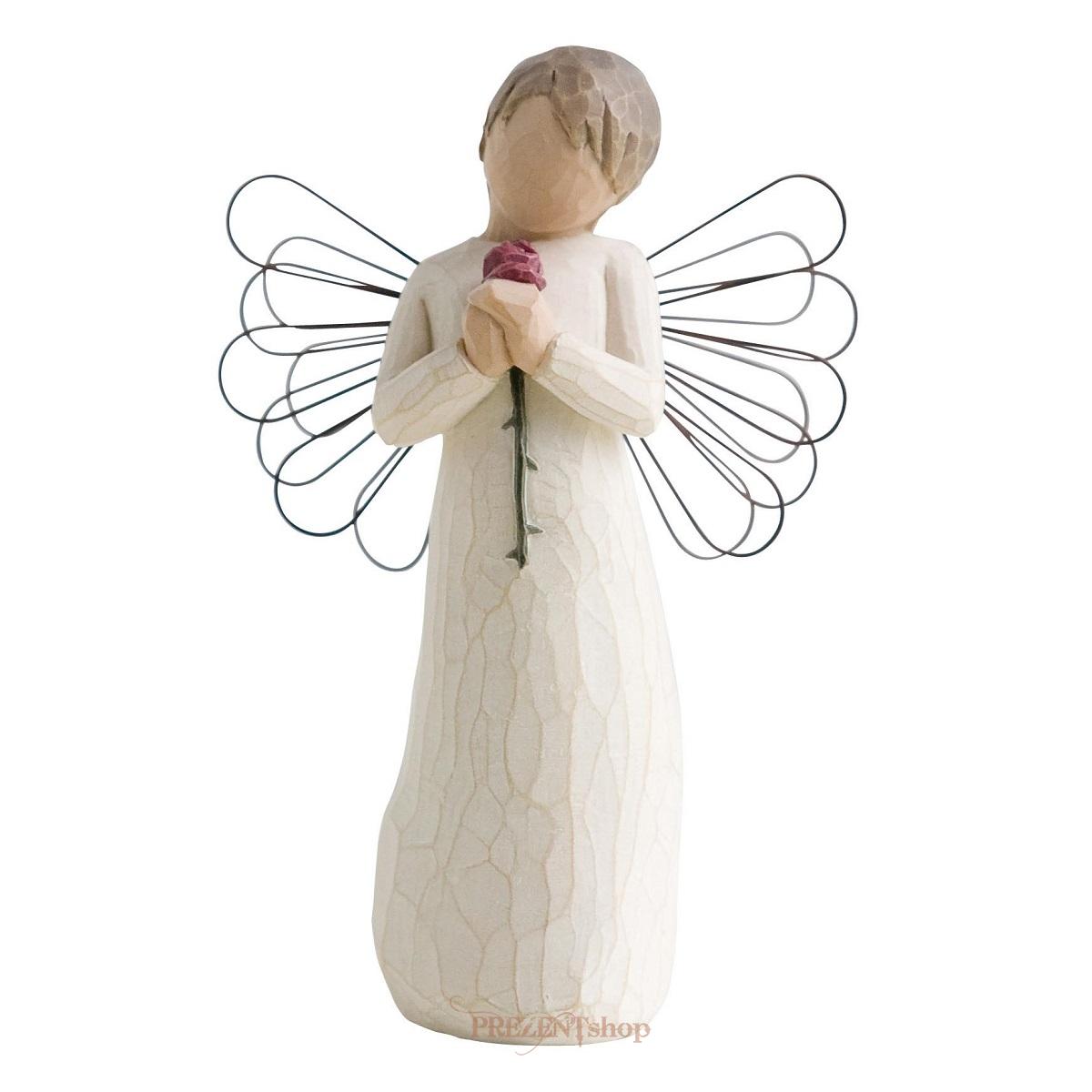 Milujúci anjel "Pravá láska bez nárokov." 26080 (Loving Angel) Willow Tree