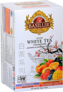 BASILUR White Tea Assorted porc. 20x1,5g