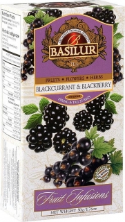 BASILUR Fruit Blackcurrant & Blackberry porcovaný 25x2g